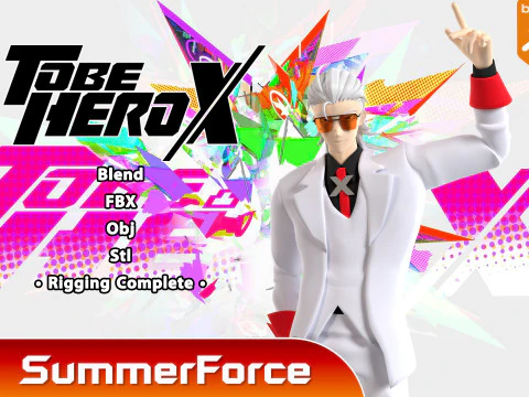 H&eacute;roe X - Ser h&eacute;roe X Modelo 3D