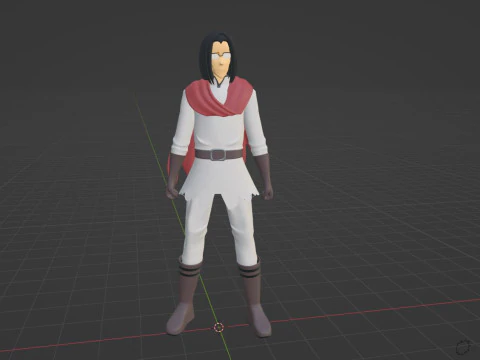 Yousuke Shibazaki - Uncle from another world 3D Model in Cartoon