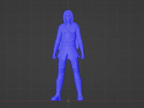 Yousuke Shibazaki - Uncle from another world 3D Model in Cartoon