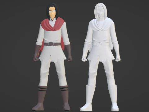 Yousuke Shibazaki - Uncle from another world 3D Model in Cartoon