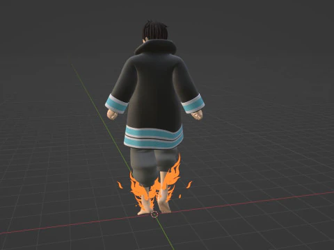 Shinra Kusakabe - Fire Force 3D Model
