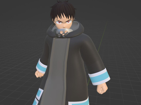 Shinra Kusakabe - Fire Force 3D Model