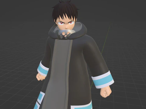 Shinra Kusakabe - Fire Force 3D Model