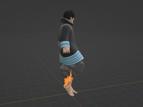 Shinra Kusakabe - Fire Force 3D Model