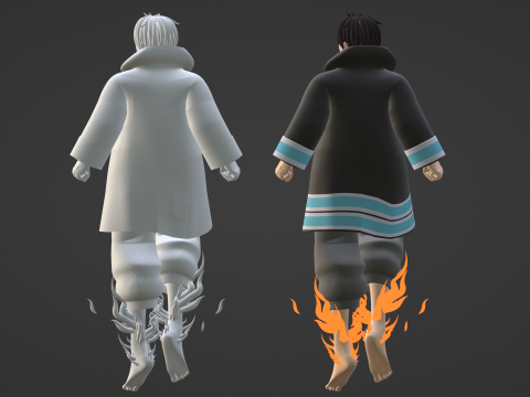 Shinra Kusakabe - Fire Force 3D Model