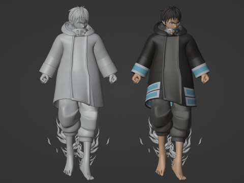 Shinra Kusakabe - Fire Force 3D Model