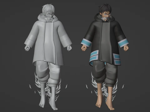 Shinra Kusakabe - Fire Force 3D Model