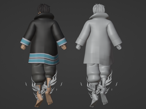 Shinra Kusakabe - Fire Force 3D Model