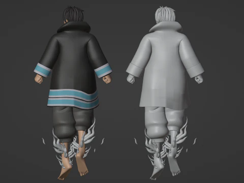 Shinra Kusakabe - Fire Force 3D Model