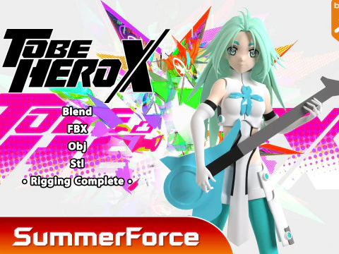 Lucky Cyan - Ser héroe X Modelo 3D