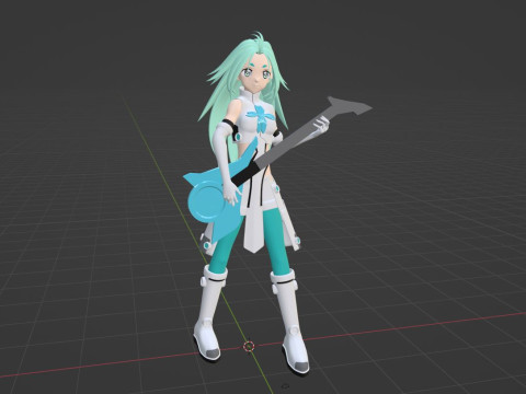 Lucky Cyan - To Be Hero X 3D-Modell