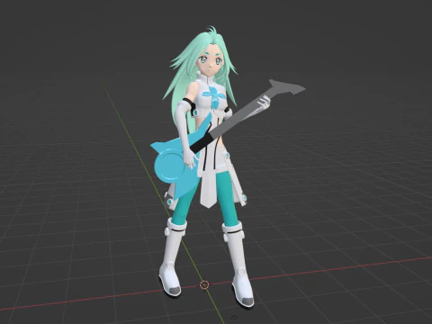 Lucky Cyan - To Be Hero X 3D Model