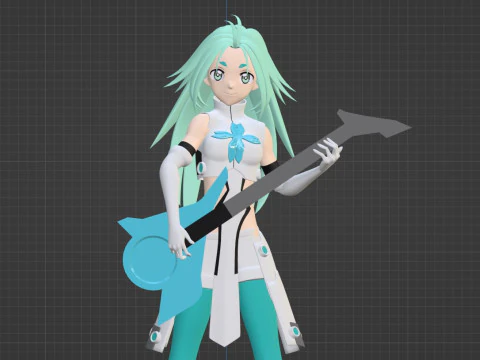 Lucky Cyan - To Be Hero X 3D Model