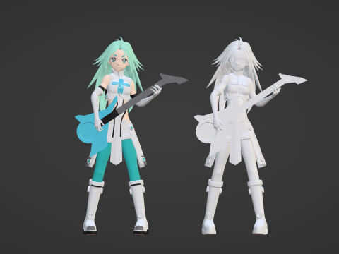 Lucky Cyan - To Be Hero X 3D-Modell