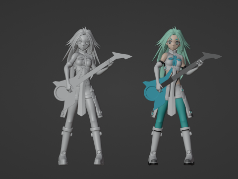 Lucky Cyan - To Be Hero X 3D-Modell