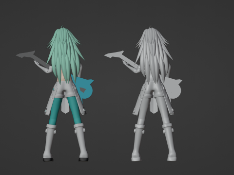 Lucky Cyan - To Be Hero X 3D-Modell