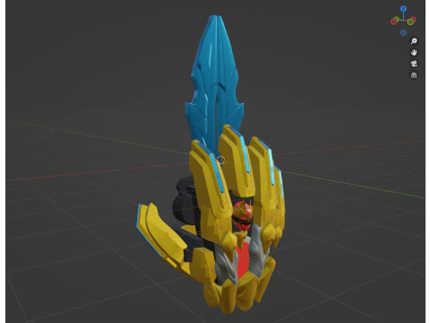 Tega Sword - No1 Sentai Gozyuger 3D Model