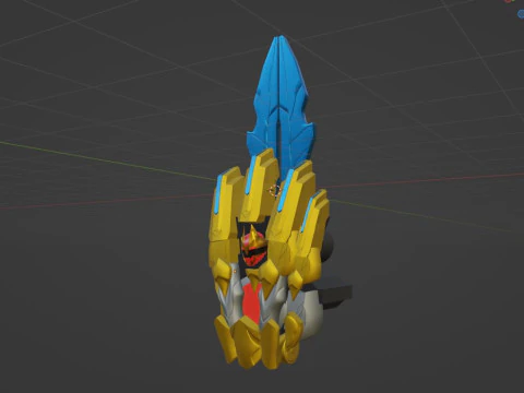 Tega Sword - No1 Sentai Gozyuger 3D Model