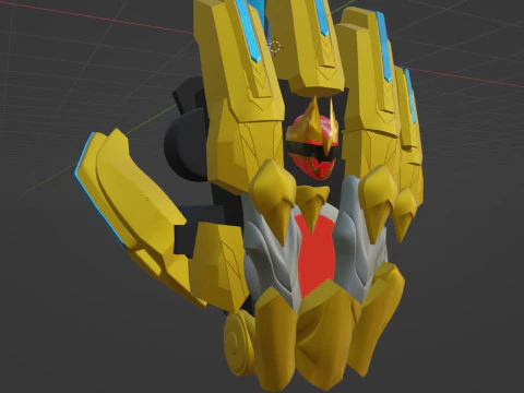 Tega Sword - No1 Sentai Gozyuger 3D Model