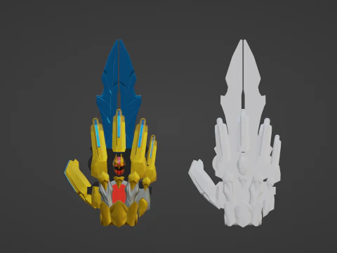 Tega Sword - No1 Sentai Gozyuger 3D Model