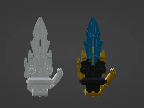 Tega Sword - No1 Sentai Gozyuger 3D Model