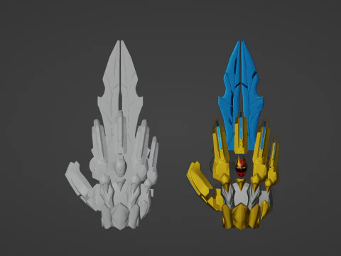 Tega Sword - No1 Sentai Gozyuger 3D Model