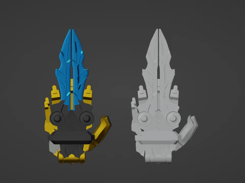 Tega Sword - No1 Sentai Gozyuger 3D Model