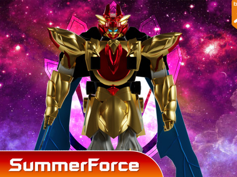 Tega Sword Robo - No1 Sentai Gozyuger 3D 模型
