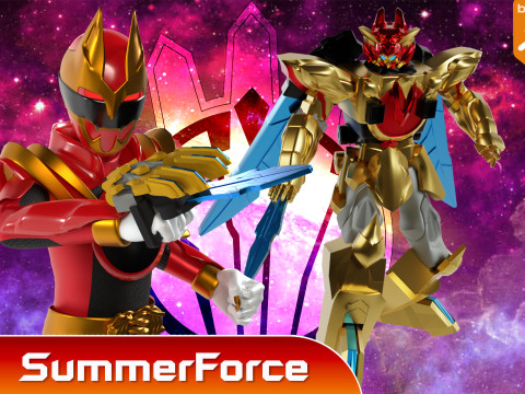 Tega Sword Robo - No1 Sentai Gozyuger 3D 模型