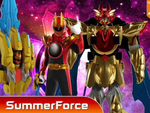 Tega Sword Robo - No1 Sentai Gozyuger 3D 模型