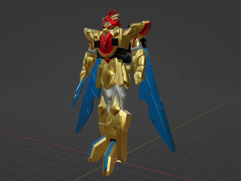 Tega Sword Robo - No1 Sentai Gozyuger 3D Model