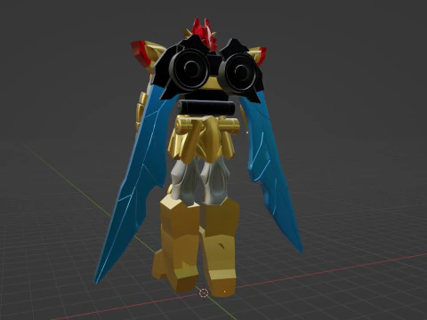Tega Sword Robo - No1 Sentai Gozyuger 3D Model