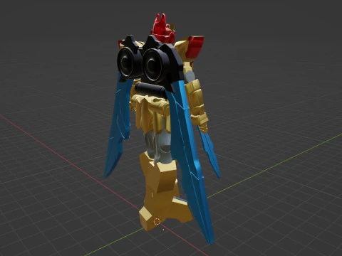 Tega Sword Robo - No1 Sentai Gozyuger 3D Model