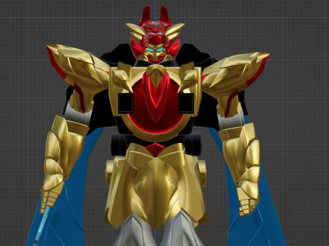 Tega Sword Robo - No1 Sentai Gozyuger 3D Model