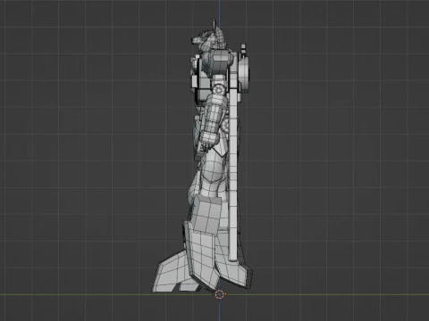 Tega Sword Robo - No1 Sentai Gozyuger 3D Model