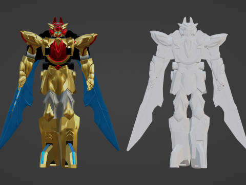 Tega Sword Robo - No1 Sentai Gozyuger 3D 模型
