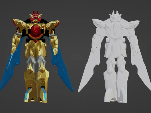 Tega Sword Robo - No1 Sentai Gozyuger 3D Model