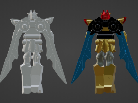 Tega Sword Robo - No1 Sentai Gozyuger 3D 模型