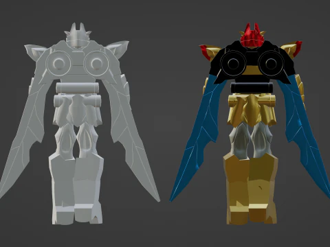 Tega Sword Robo - No1 Sentai Gozyuger 3D Model