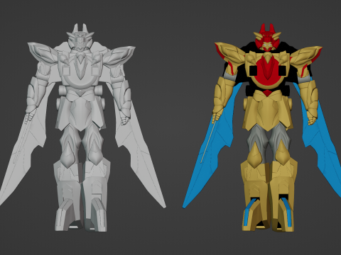 Tega Sword Robo - No1 Sentai Gozyuger 3D 模型