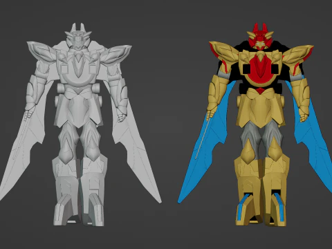 Tega Sword Robo - No1 Sentai Gozyuger 3D Model