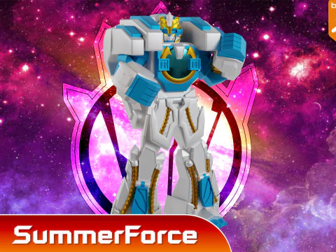 GoodeBurn Robo - No1 Sentai Gozyuger 3D Model