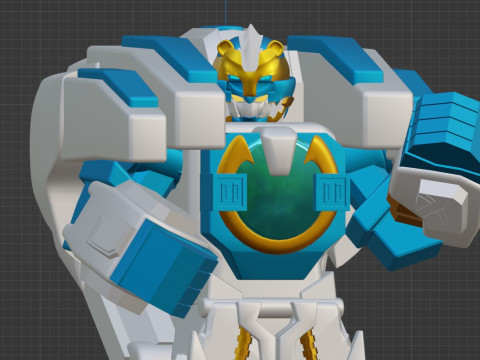 GoodeBurn Robo - No1 Sentai Gozyuger 3D Модель