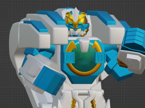 GoodeBurn Robo - No1 Sentai Gozyuger 3D Model
