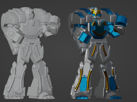 GoodeBurn Robo - No1 Sentai Gozyuger 3D Модель