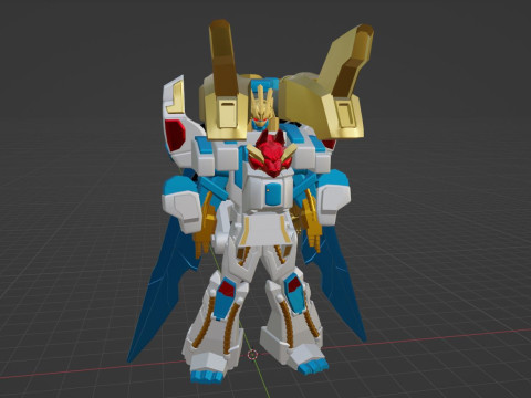 TegaSword WhiteBurn - No1 Sentai Gozyuger 3D Model