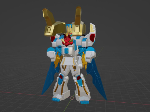 TegaSword WhiteBurn - No1 Sentai Gozyuger 3D Model