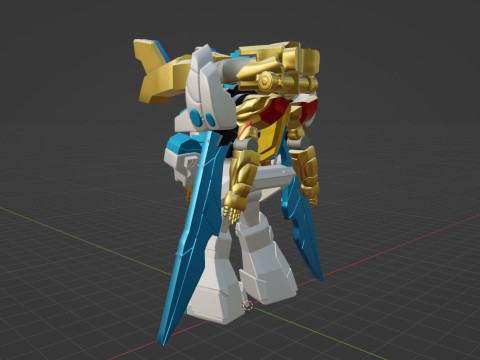 TegaSword WhiteBurn - No1 Sentai Gozyuger 3D Model