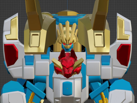 TegaSword WhiteBurn - No1 Sentai Gozyuger 3D Model