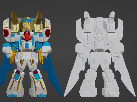 TegaSword WhiteBurn - No1 Sentai Gozyuger 3D Model